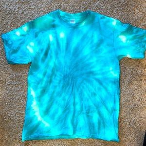 Teal Tie Dye T-shirt - Youth XL